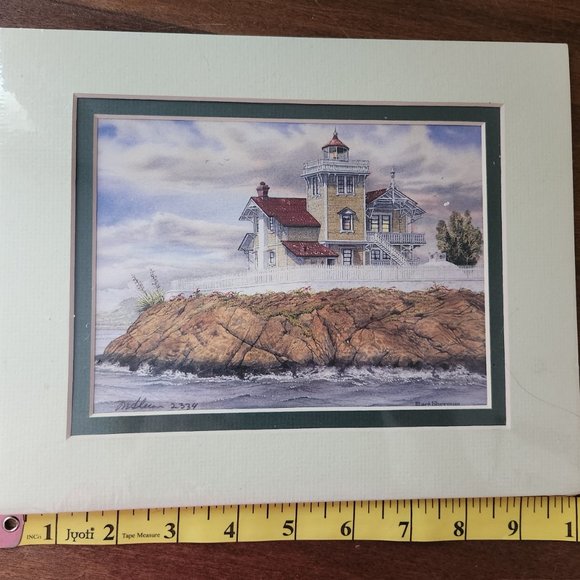 East Brother Lighthouse Richmond, CA Signed Print by March Sherman - Picture 2 of 6